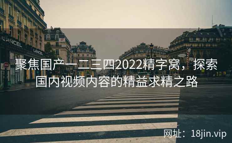聚焦国产一二三四2022精字窝，探索国内视频内容的精益求精之路