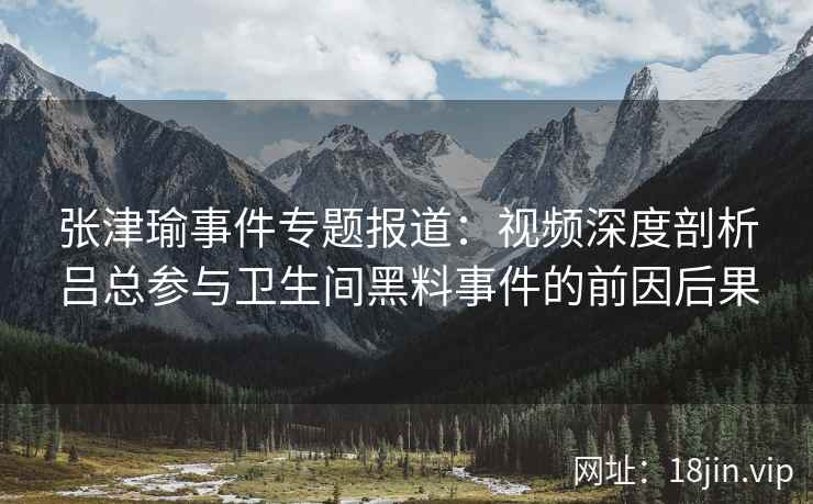 张津瑜事件专题报道：视频深度剖析吕总参与卫生间黑料事件的前因后果  第2张